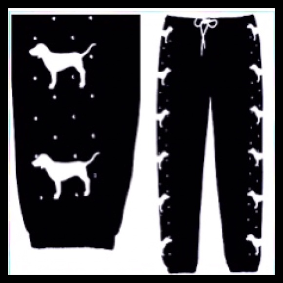 PINK Victoria's Secret Rhinestone Bling Joggers - Picture 3 of 3